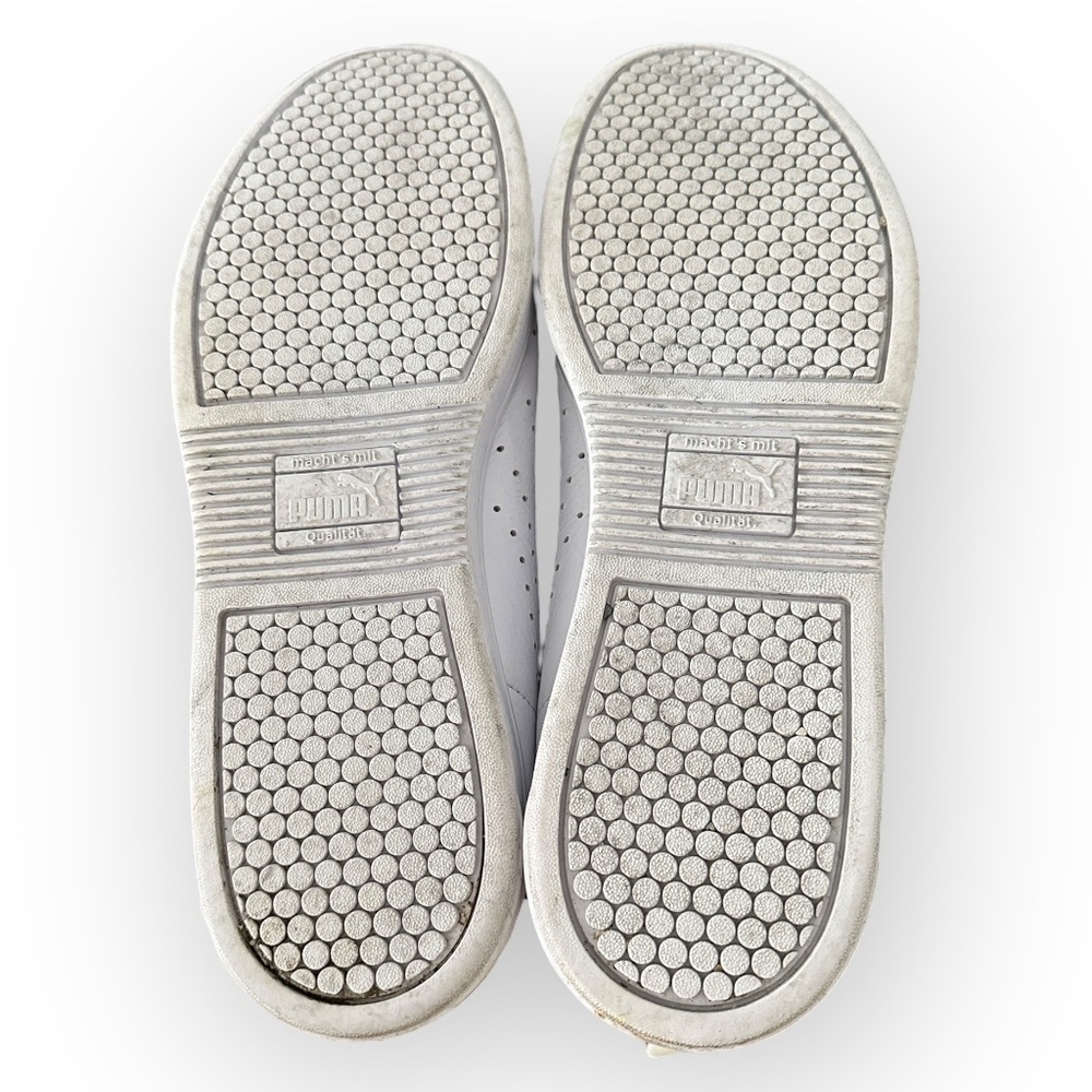 Men’s Puma “Court Star” Tennis Shoes - Size 13 - White Genuine Leather - Picture 9 of 10